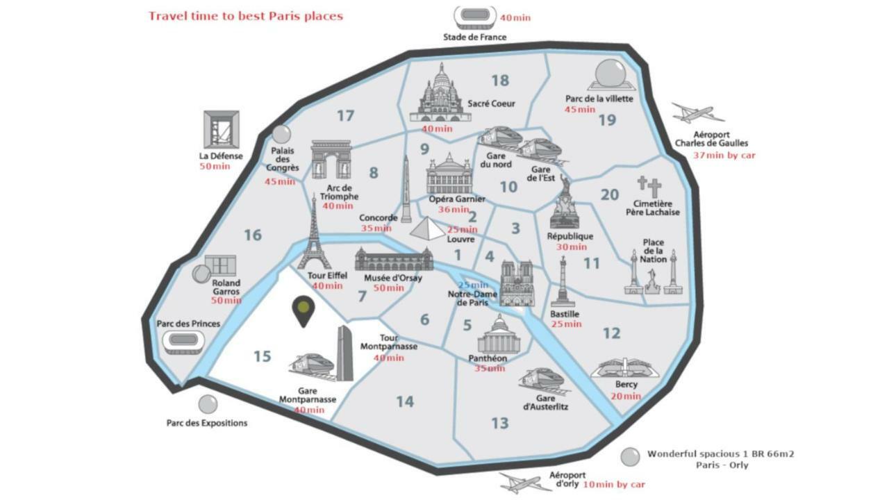 Appartement Grand F4 De 70m2 Pour 6 Personnes - Paris 12eme Gare De Lyon, Orly Airport